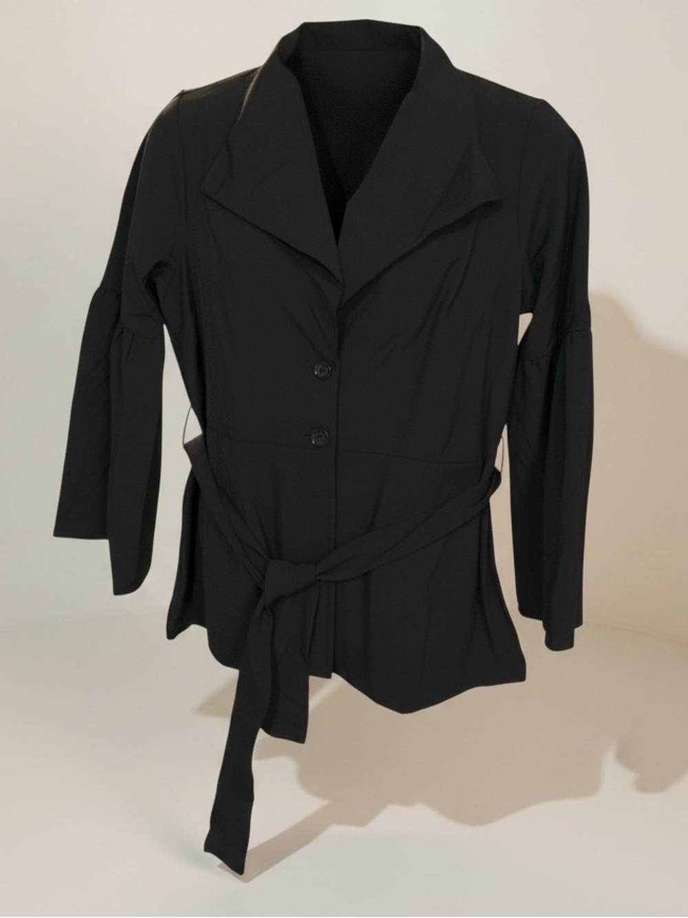 Black Women's Jacket with Belt